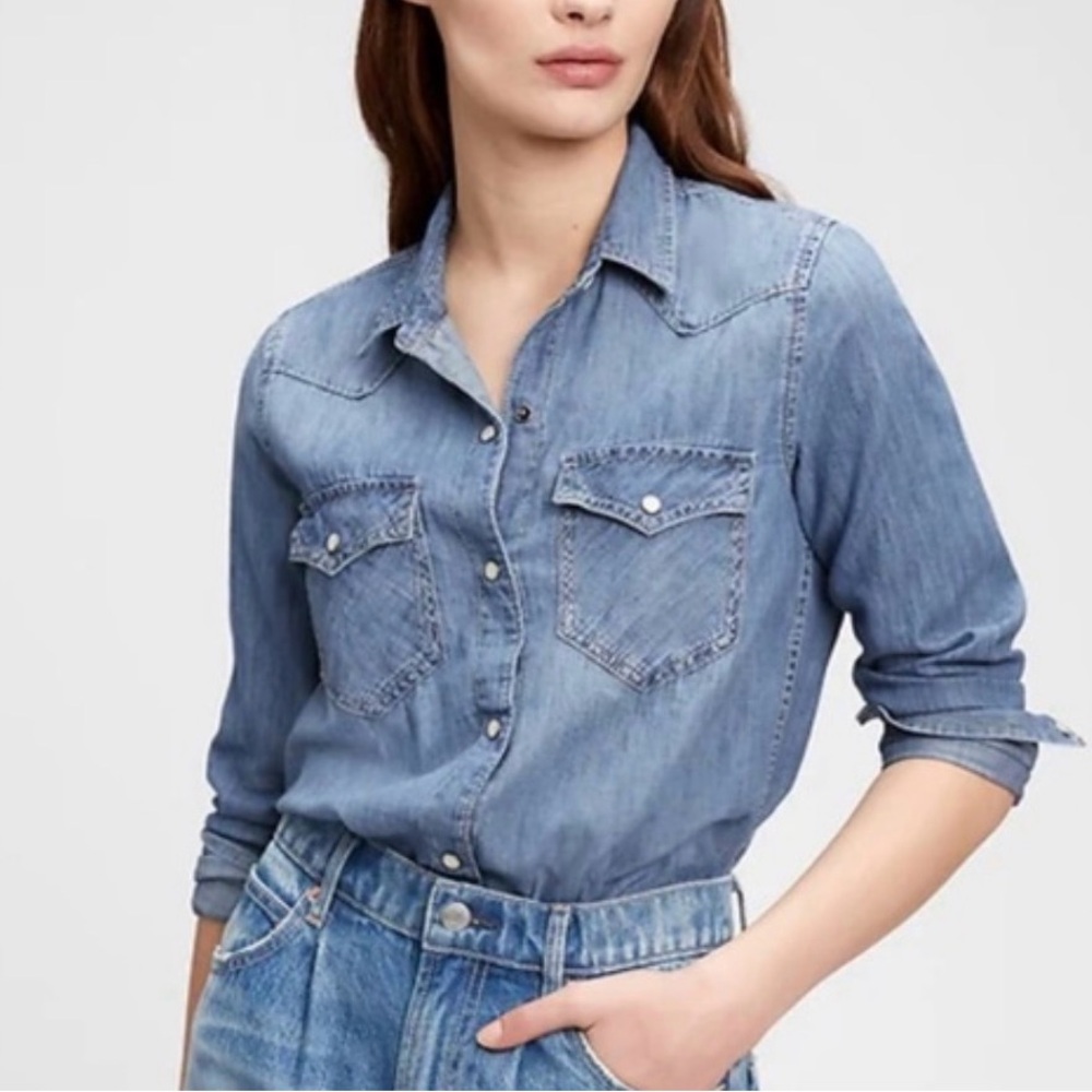 GAP Blue Denim Shirt